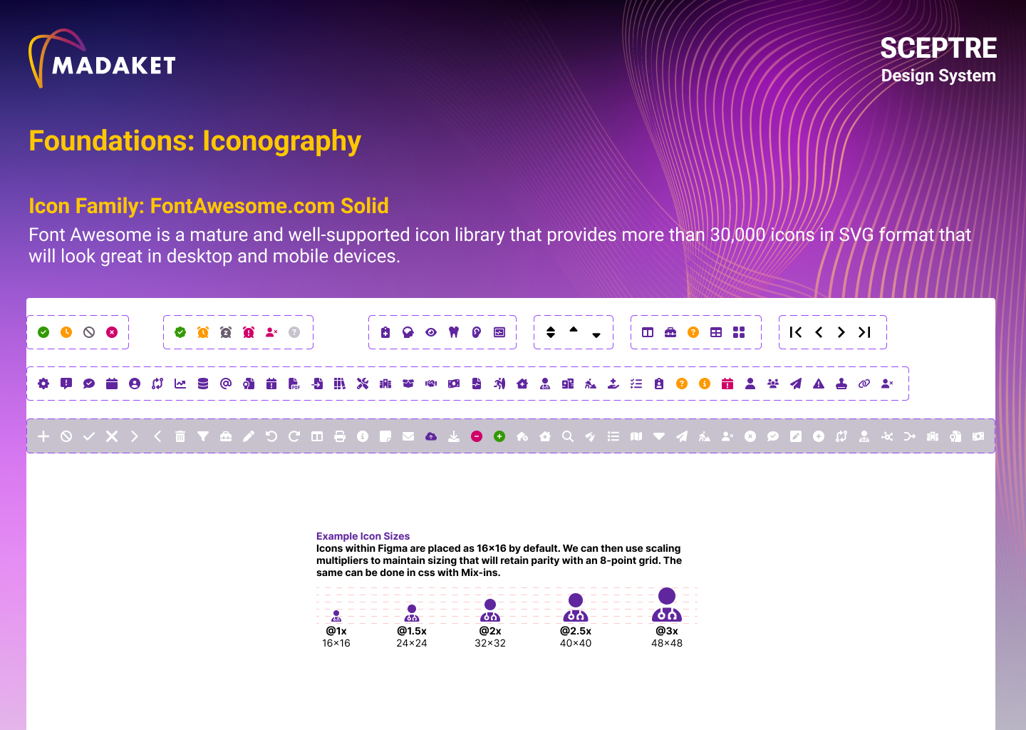 Sceptre Design System - Iconography