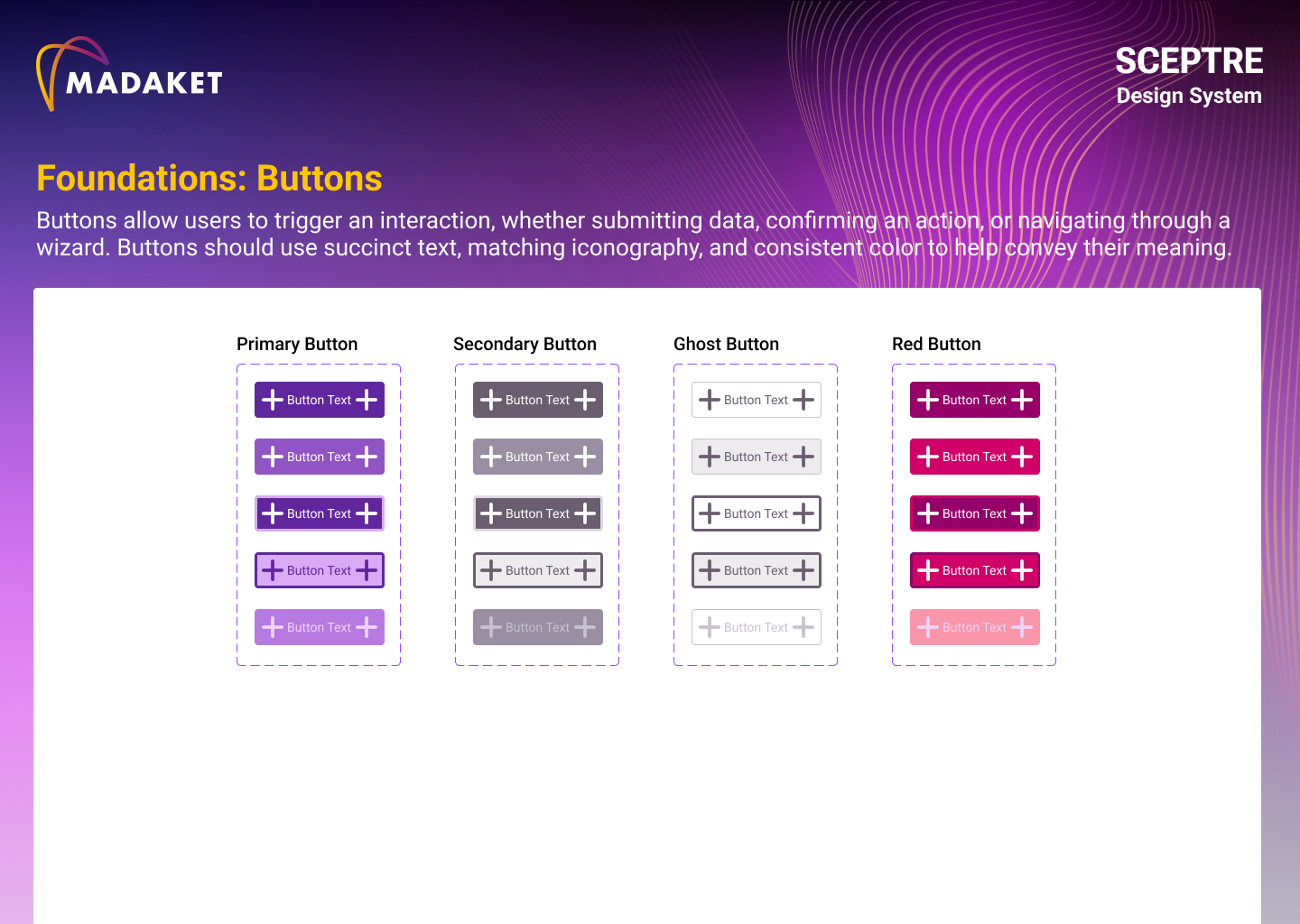 Sceptre Design System - Buttons